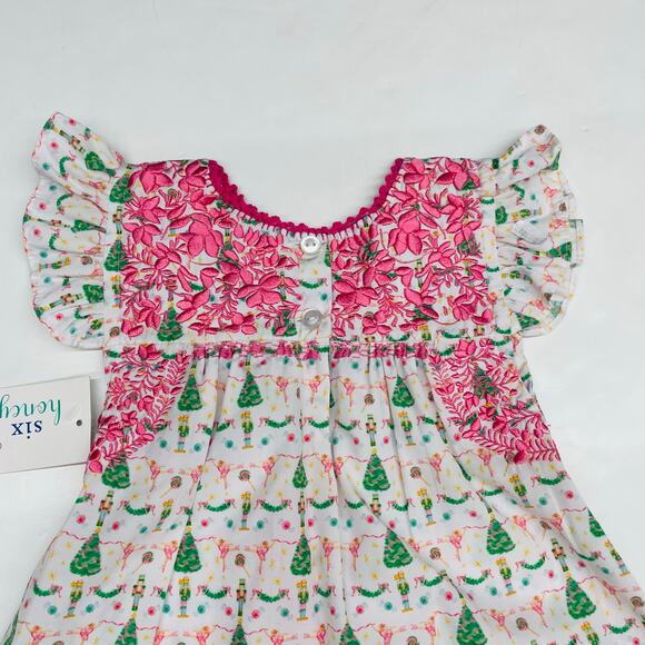 NWT Six Honeybees 6M Sugarplum Dreams Ruffle Bloomer Set - Picture 5 of 6